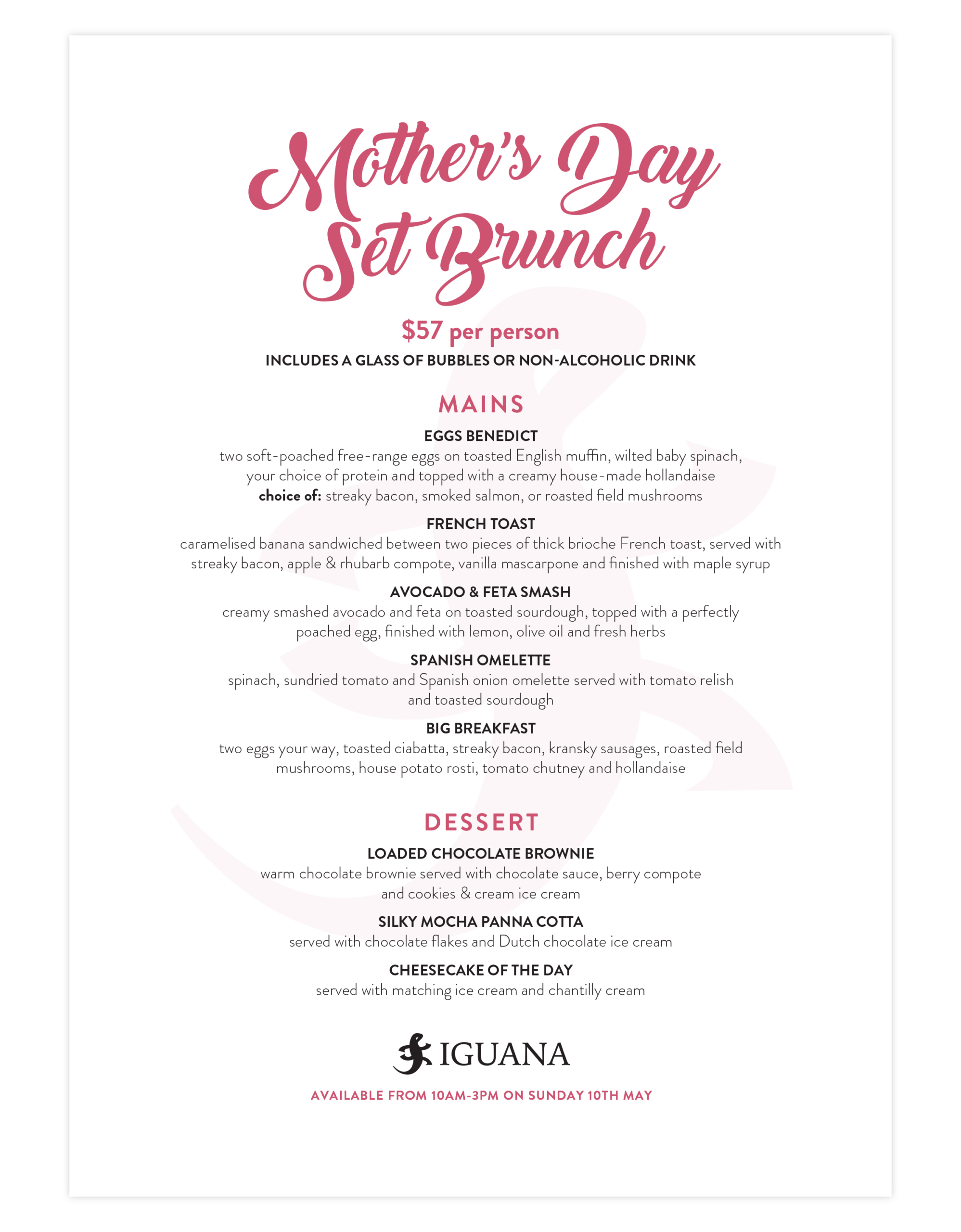 Mother's Day Set Brunch